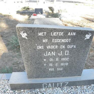 CALITZ Jan J.D. 1902-1978