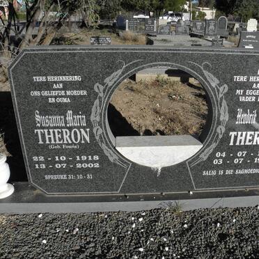 THERON Hendrik Erasmus 1929-1998 &amp; Susanna Maria FOURIE 1918-2002