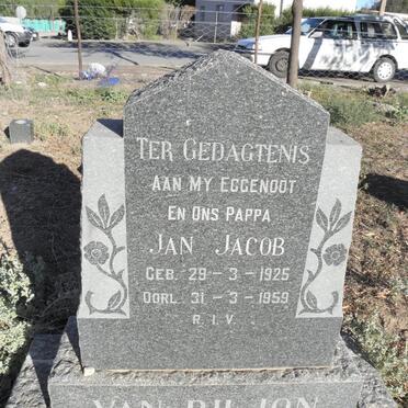 BILJON Jan Jacob, van 1925-1959