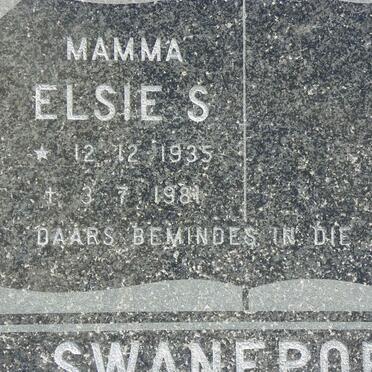 SWANEPOEL Elsie S. 1935-1981 :: SWANEPOEL Adriaan B. 1958-2002