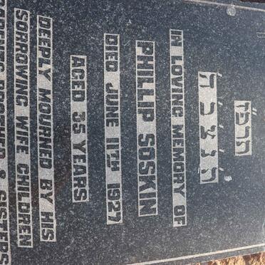 SOSKIN Phillip -1927