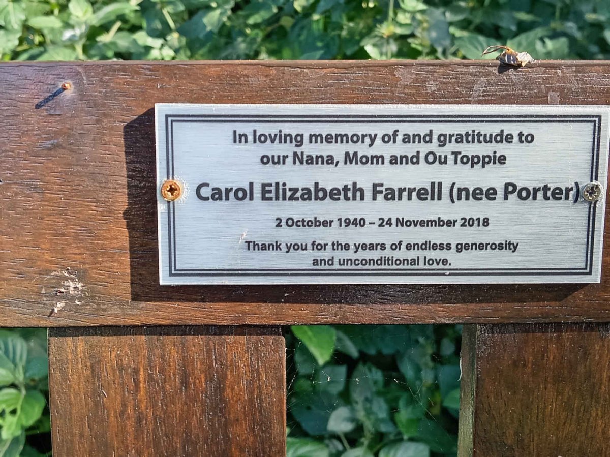 FARRELL Carol Elizabeth nee PORTER 1940-2018