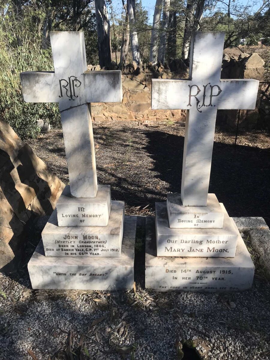 MOON John 1846-1912 &amp; Mary Jane -1915