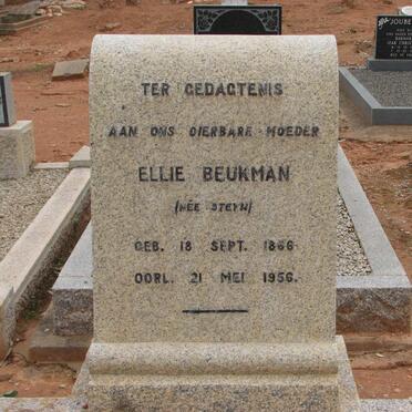 BEUKMAN Ellie nee STEYN 1866-1956