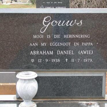 GOUWS Abraham Daniel 1938-1979