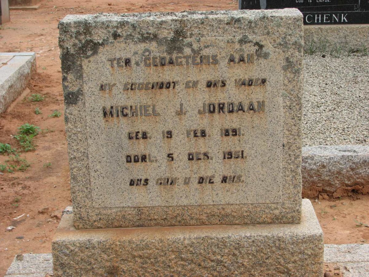 JORDAAN Michiel J. 1891-1951