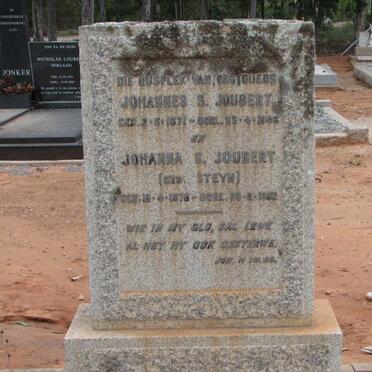 JOUBERT Johannes S. 1871-1945 &amp; Johanna S. STEYN 1876-1952