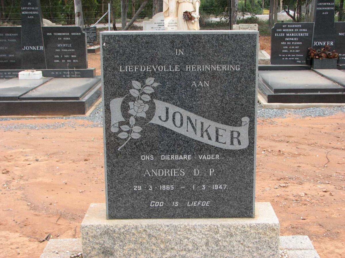 JONKER Andries D.P. 1865-1947