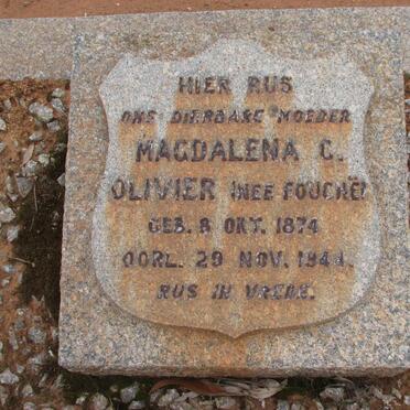 OLIVIER Magdalena C. nee FOUCHE 1874-1941