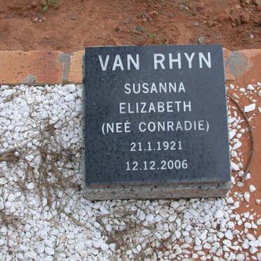 RHYN Susanna Elizabeth, van nee CONRADIE 1921-2006