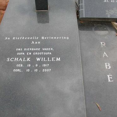 RABÉ Schalk Willem 1917-2007 &amp; Cornelia Magaritha BARNARD 1914-1985 