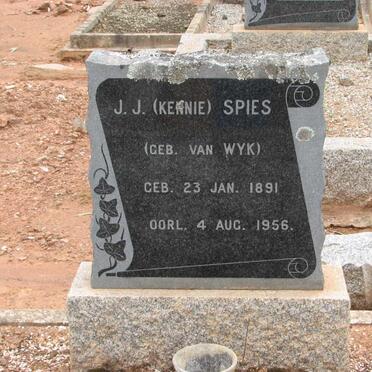 SPIES J.J. nee VAN WYK 1891-1956