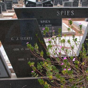 SPIES G.J. &amp; Sannie C. HAASBROEK 1920-197? 