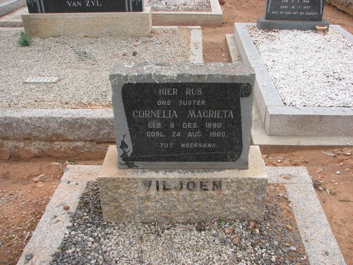 VILLJOEN Cornelia Magrieta 1890-1960