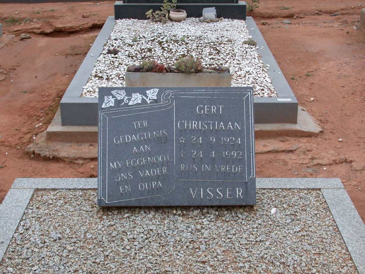 VISSER Gert Christiaan 1924-1992