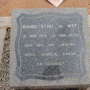 WET Maude Ethel, de 1919-1950