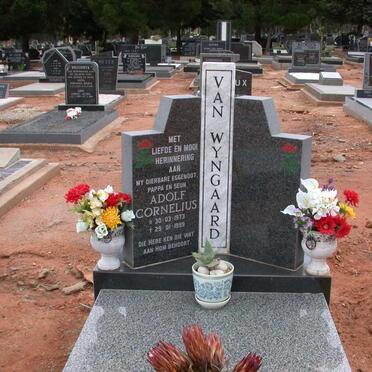 WYNGARD Adolf Cornelius, van 1973-1999