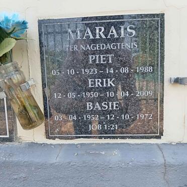 MARAIS Piet 1923-1988 :: MARAIS Erik 1950-2009 :: MARAIS Basie 1952-1972