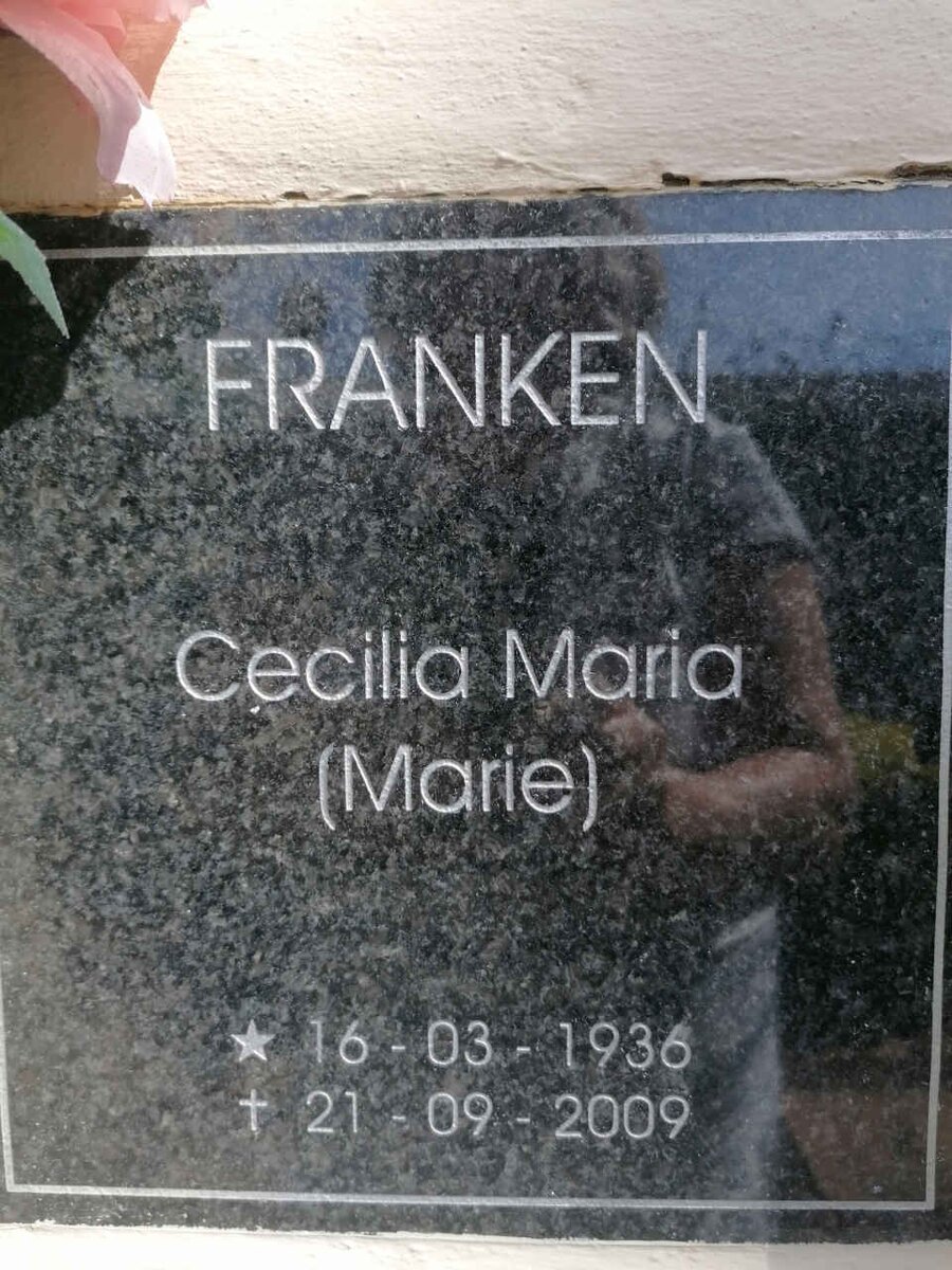 FRANKEN Cecilia Maria 1936-2009