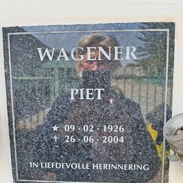 WAGENER Piet 1926-2004