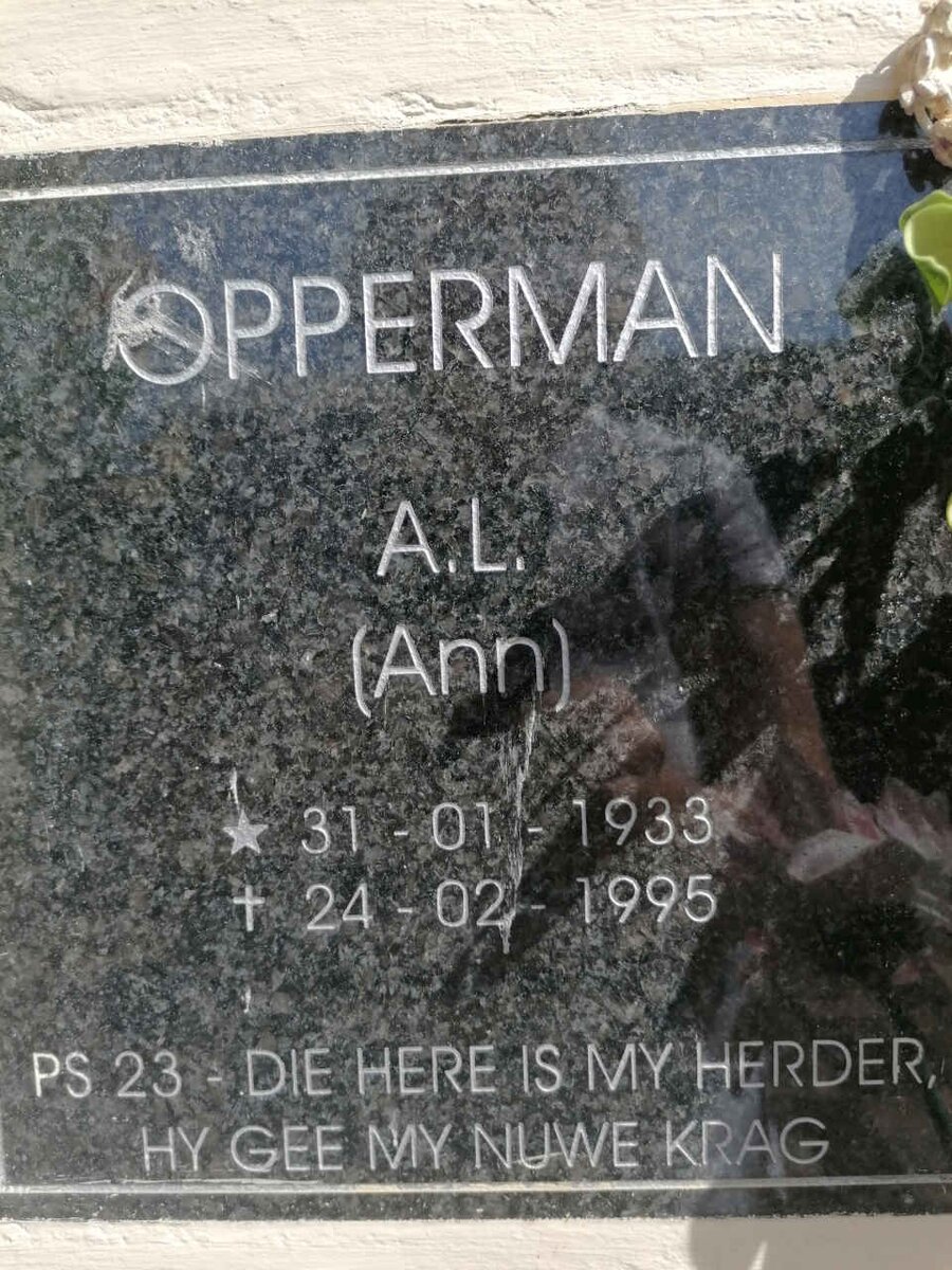 OPPERMAN A.L 1933-1995