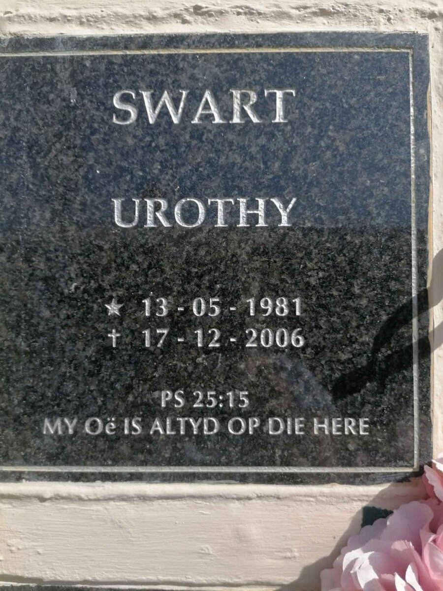 SWART Urothy 1981-2006