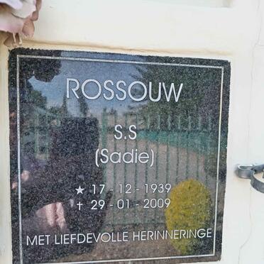 ROSSOUW S.S. 1939-2009