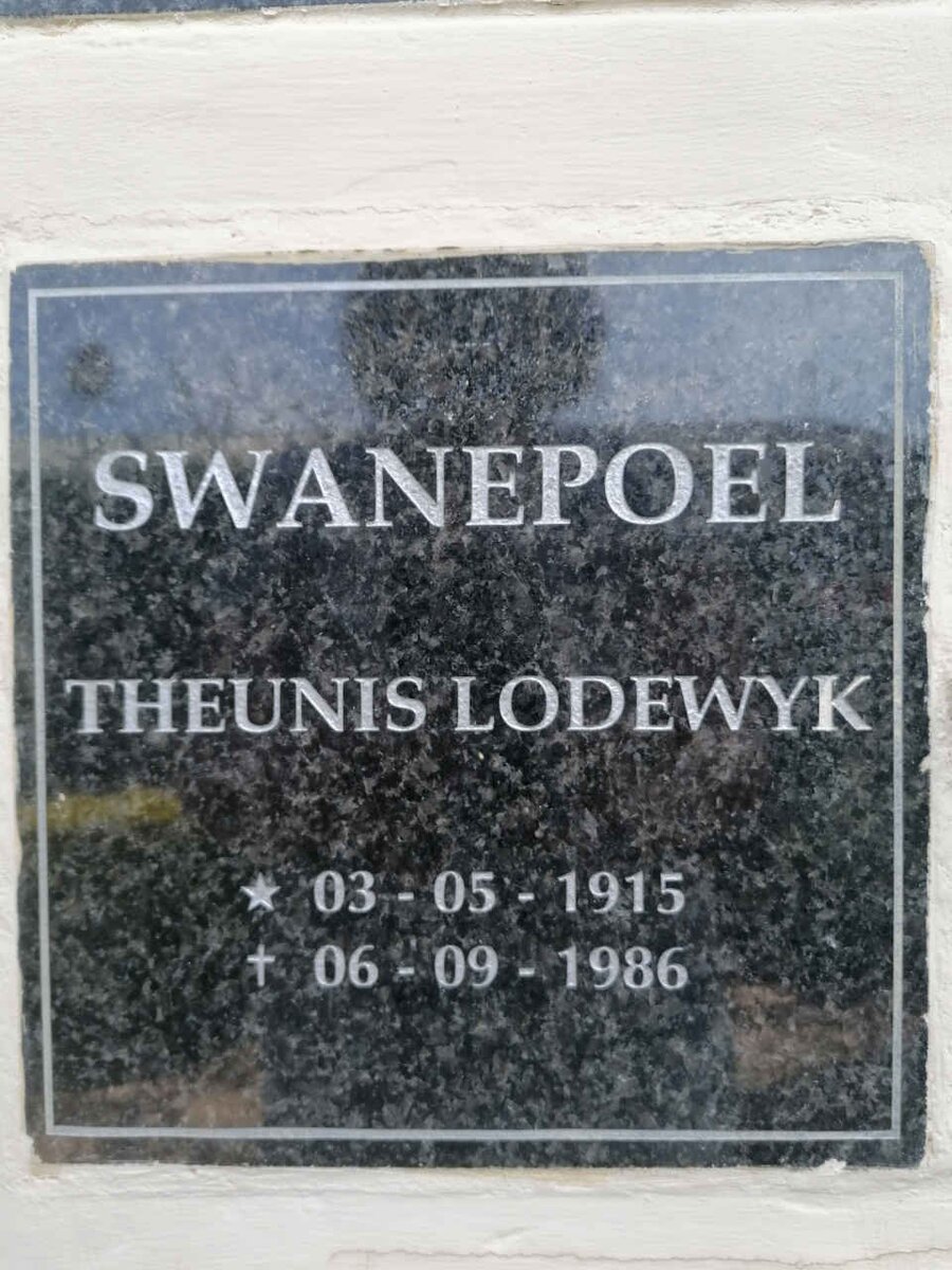 SWANEPOEL Theunis Lodewyk 1915-1986