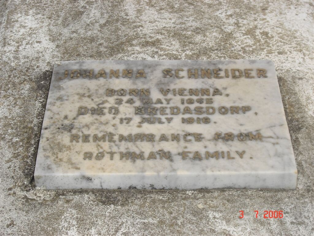 SCHNEIDER Johanna 1895-1918