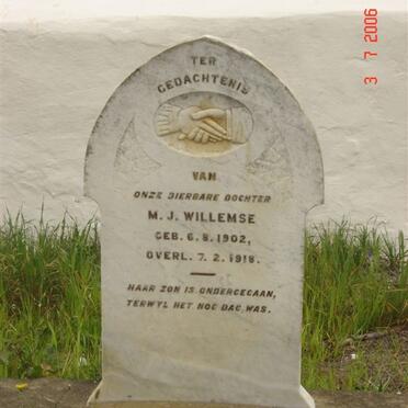 WILLEMSE  M.J. 1902-1918