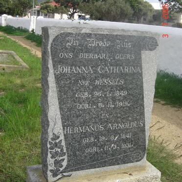 EKSTEEN Hermanus Arnoldus 1841-1931 &amp; Johanna Catharina WESSELS 1849-1919