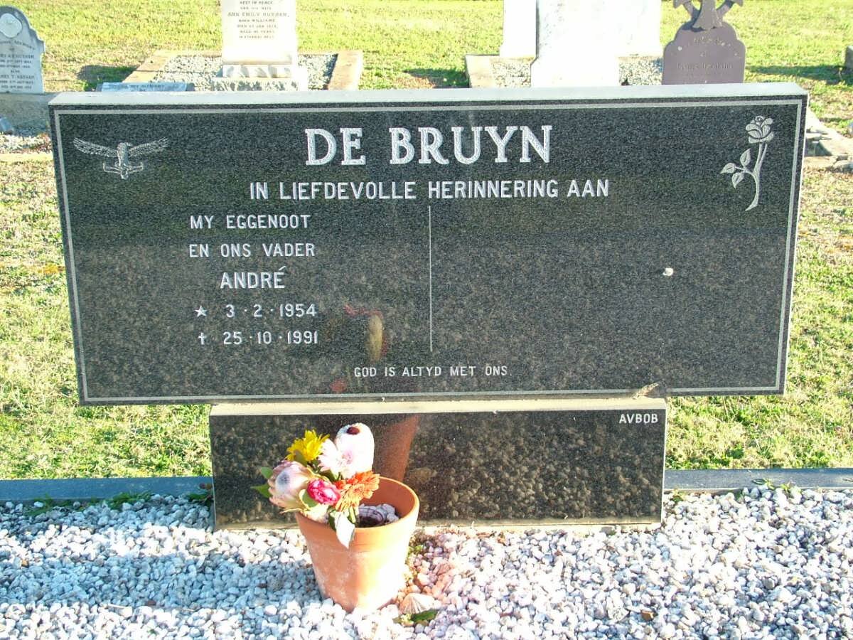 BRUYN Andre, de 1954-1991