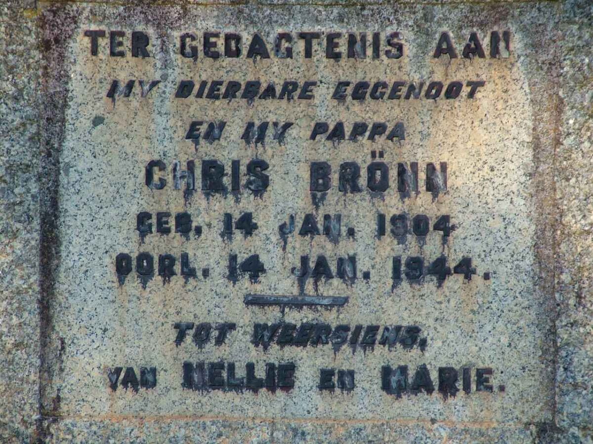 BRÖNN Chris 1904-1944