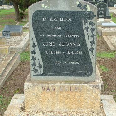 BREDA Jurie Johannes, van 1888-1965