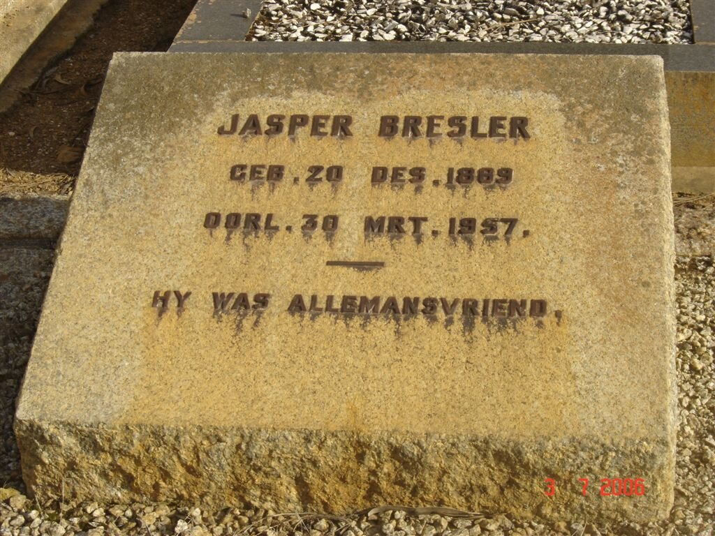 BRESLER Jasper 1889-1957