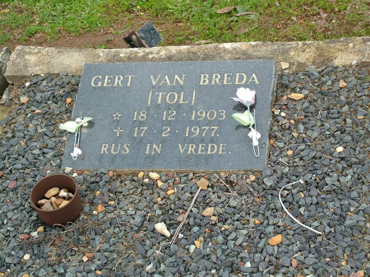 BREDA Gert, van 1903-1977