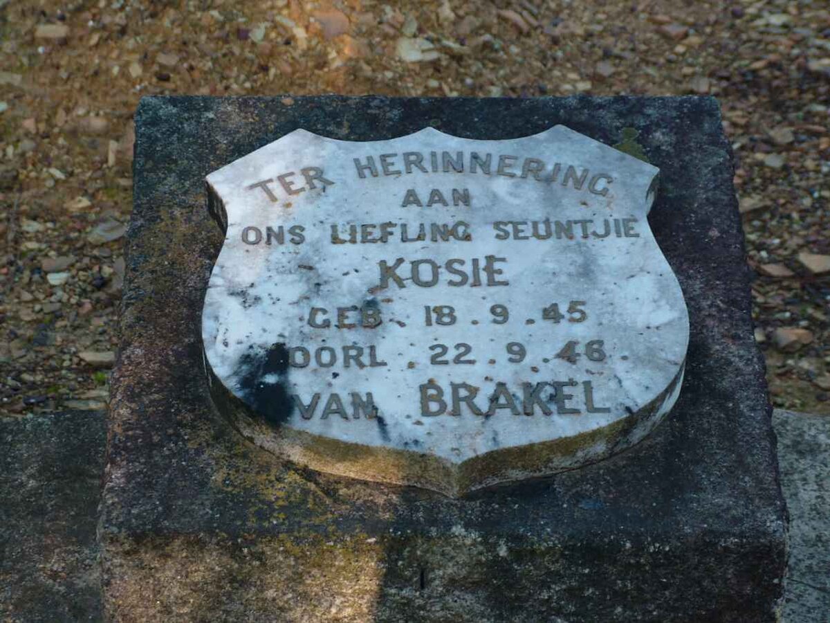 BRAKEL Kosie, van 1945-1946