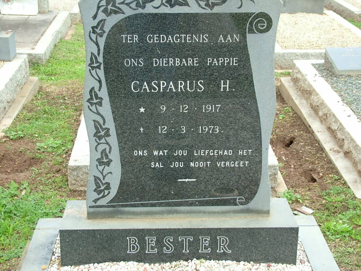 BESTER Casparus H. 1917-1973