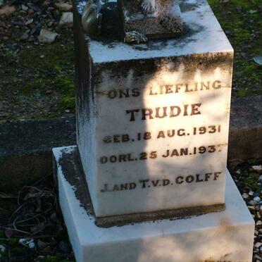 COLFF Trudie, v.d. 1931-1937