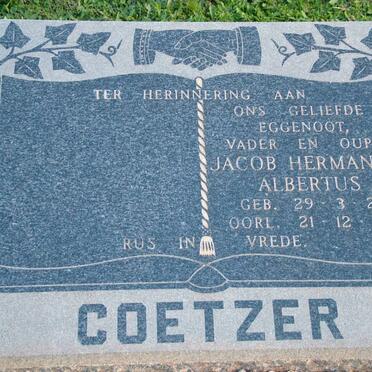 COETZER Jacob Hermanus Albertus 1921-1977