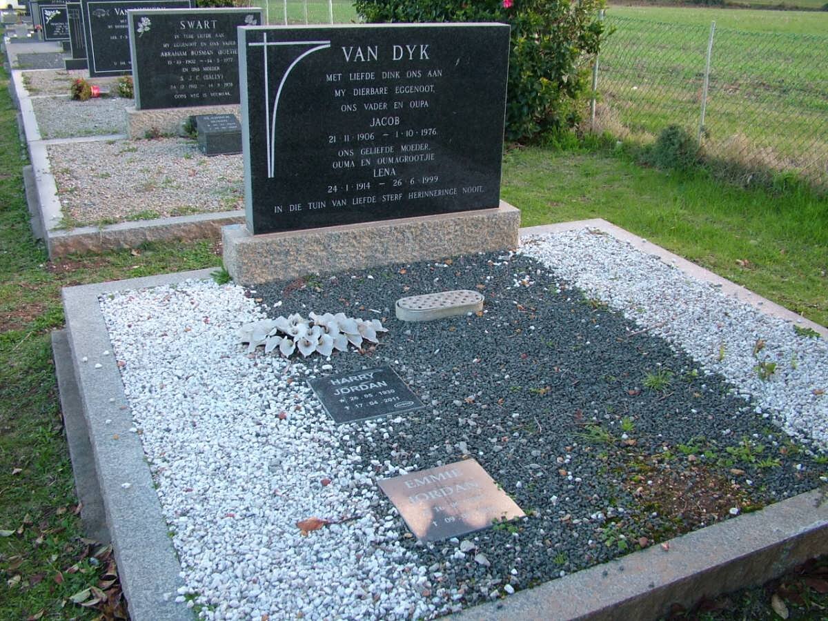 DYK Jacob, van 1906-1976 &amp; Lena 1914-1999 :: JORDAN Harry 1930-2011 &amp; Emmie 1931-2010