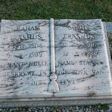 ERASMUS Graham 1908-1989 &amp; Sophy 1916-1989
