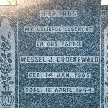 GROENEWALD Wessel J. 1905-1944