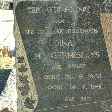 GERMISHUYS Dina M. nee SWART 1905-1961