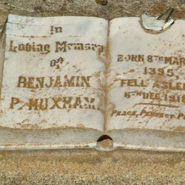 HUXHAM Benjamin P. 1895-1918