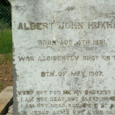 HUXHAM Albert John 1891-1907
