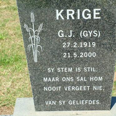 KRIGE G.J. 1919-2000