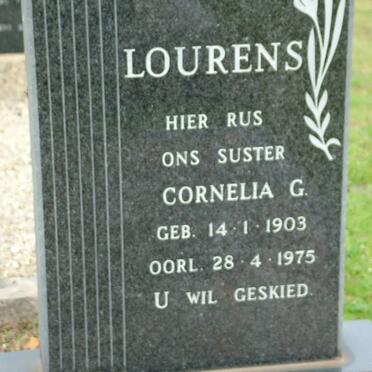 LOURENS Cornelia G. 1903-1975