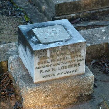 LOURENS Mavis 1934-1936