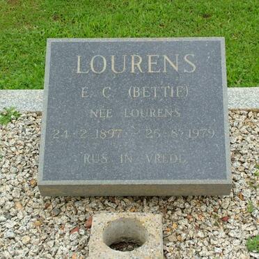 LOURENS E.C. nee LOURENS 1897-1979